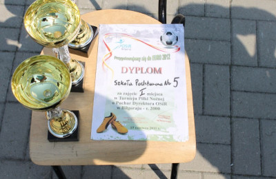 Turniej piłkarski "Przygotowujemy się do Euro" na boisku "Orlika" przy Szkole Podstawowej nr 5