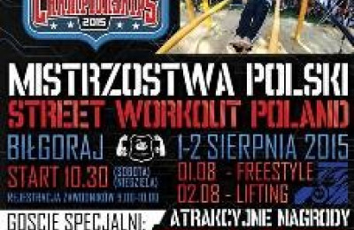 Mistrzostwa Polski Street Workout nad zalewem Bojary 