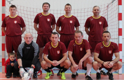 Uczestnicy rozgrywek Biłgorajskiej Halowej Ligi Piłki Nożnej