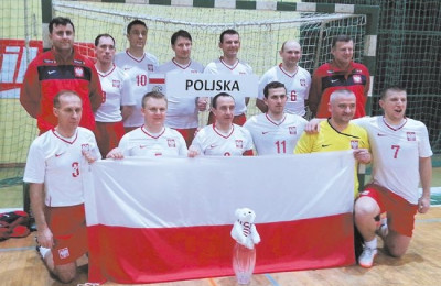Mecz halowej piłki nożnej reprezentacji Polski Księży – Fat Boys Team