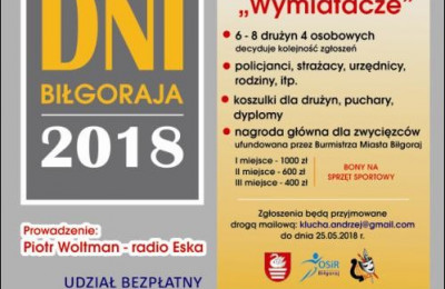 Dni Biłgoraja 2018 – Nabór do Turnieju "WYMIATACZE"