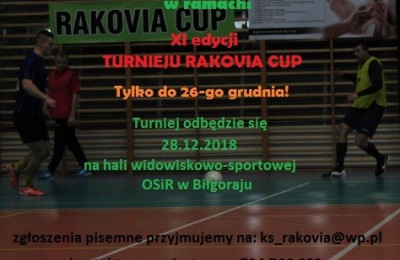 Zapisy do Halowego Turnieju Piłkarskiego RACOVIA CUP